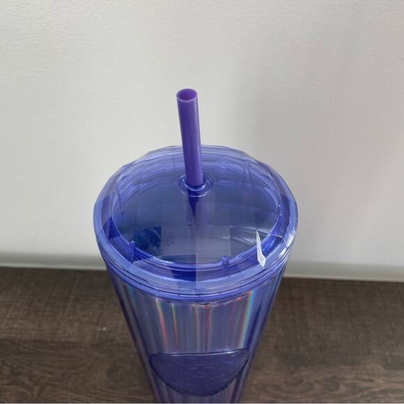 Starbucks NWT Purple Dome Lid Wisteria Kaleidoscope Venti Cold Tumbler 24oz 2022 - Picture 2 of 6
